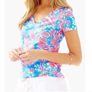 Lilly Pulitzer Michele V-Neck Top